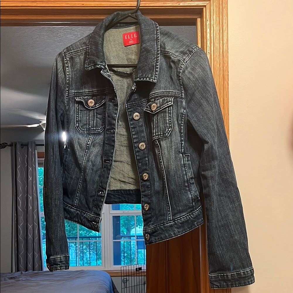 Elle Dark Wash Denim Jacket M
